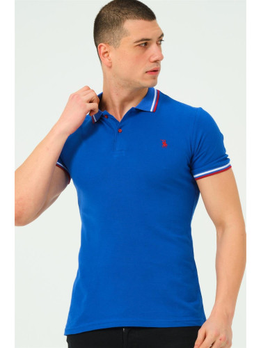 Men's polo shirt dewberry