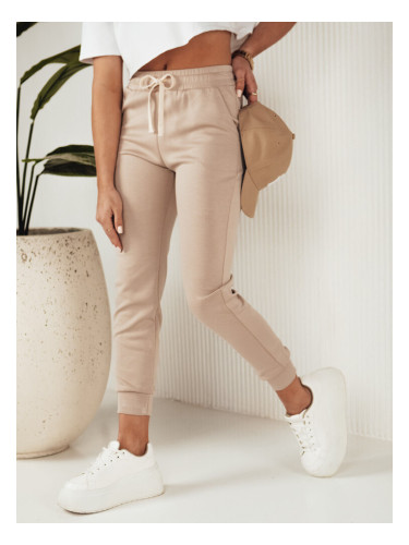 Spodnie damskie dresowe MILA beżowe Dstreet
