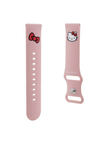 Hello Kitty Universal Strap за Samsung Galaxy Watch 41mm, Active2 42mm, Active 40mm, HKUWMSCHBLB, HKUWMSCHBLP