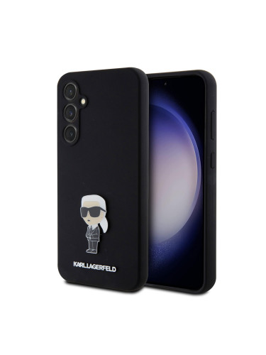 Силиконов гръб Karl Lagerfeld Silicone Ikonik Metal Pin за Samsung Galaxy S23 FE, KLHCS23FEMHKNPK