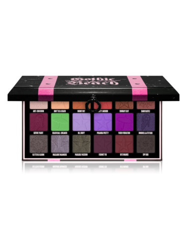 Jeffree Star Cosmetics Gothic Beach Palette палитра с професионални сенки за очи 18x1,5 гр.