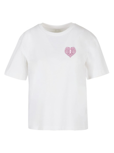 Women's T-shirt Heart Cage - white