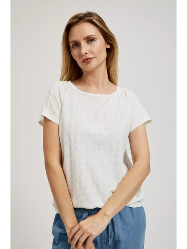 Marisse Women's Blouse L-Ts-4311 Off White