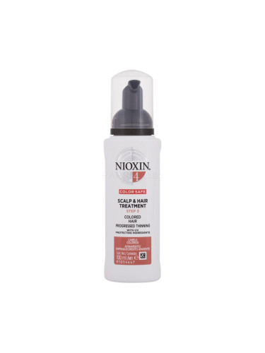 Nioxin System 4 Color Safe Scalp & Hair Treatment Грижа „без отмиване“ за жени 100 ml
