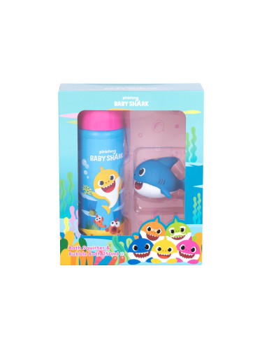 Pinkfong Baby Shark Bubble Bath Kit Подаръчен комплект пяна за вана 250 ml + играчка за вана 1 бр