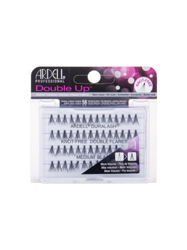Ardell Double Up Duralash Knot-Free Double Flares Изкуствени мигли за жени 56 бр Нюанс Medium Black