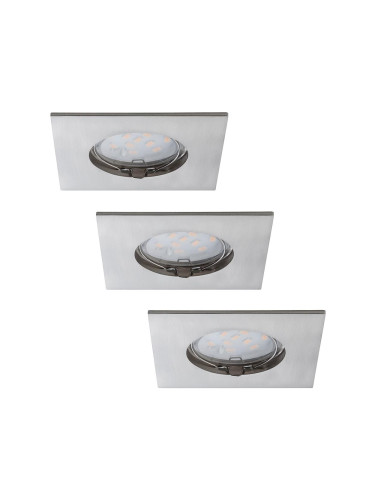 Paulmann 92762 - К-кт 3 бр. LED/6,8W лунички за окачен таван на баня PREMIUM 230V IP44