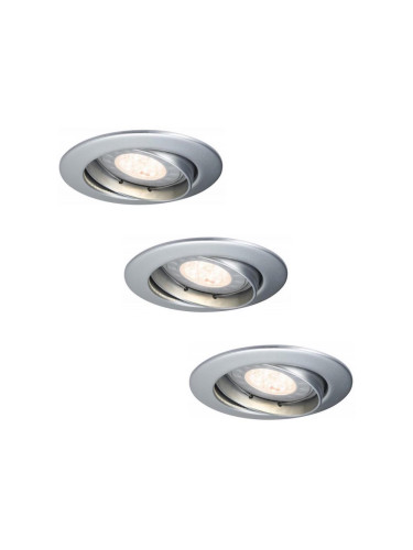 Paulmann 92516 - Комплект 3xLED-GU10/3,5W вградени осветителни тела за баня 230V