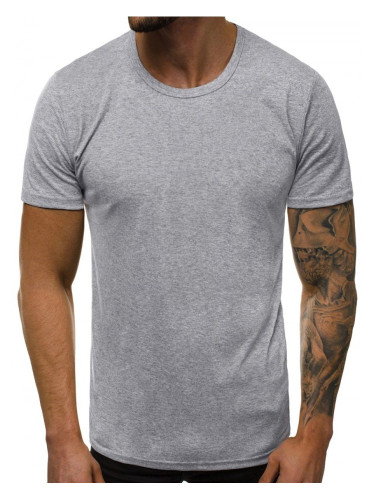Мъжка черна тениска в сив цвят O/1208