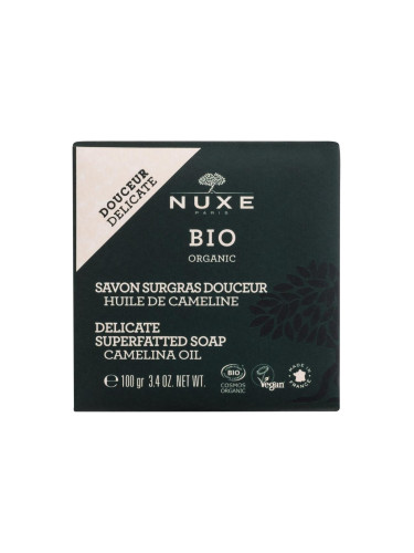 NUXE Bio Organic Delicate Superfatted Soap Camelina Oil Твърд сапун за жени 100 гр
