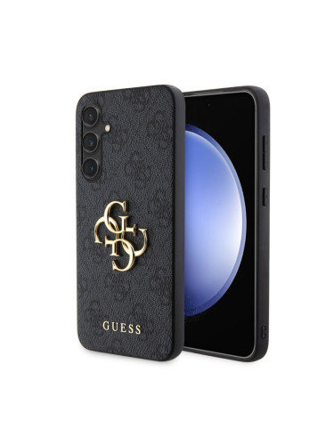 Гръб Guess PU 4G Metal Logo Case за Samsung Galaxy S23 FE  - Сив