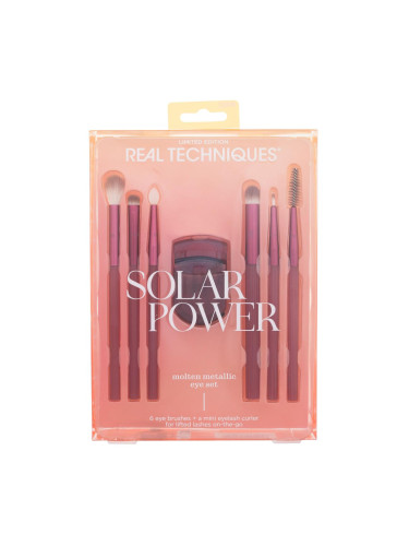 Real Techniques Solar Power Molten Metallic Eye Set Четка за жени Комплект