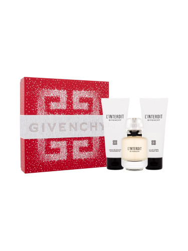 Givenchy L'Interdit Подаръчен комплект EDP 50 ml + лосион за тяло 75 ml + душ гел 75 ml