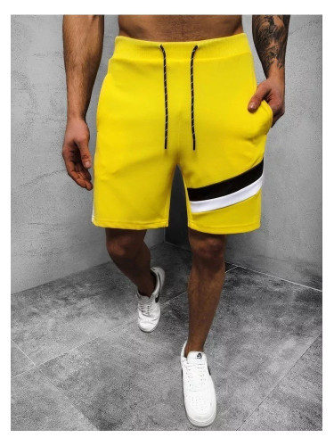 Мъжки къси панталони в жълт цвят JS/KS2603