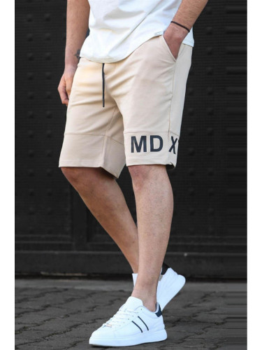 Madmext Men's Beige Printed Bermuda Shorts 5493