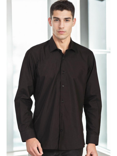 G726 DEWBERRY MEN'S SHIRT-LIGHT BLACK