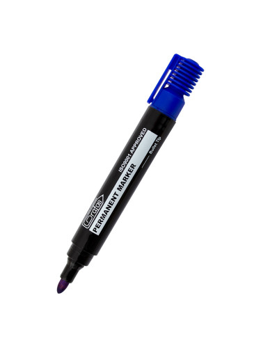 Перм. маркер Grafos Basic объл син