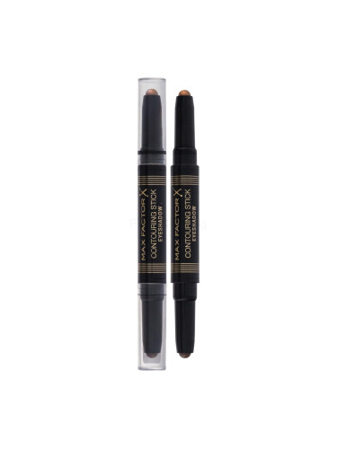 Max Factor Contouring Stick Eyeshadow Сенки за очи за жени 5 g Нюанс 001 Brown Perfect & Bronze Moon