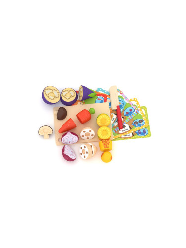 Дървени зеленчуци за рязане AcoolToy 3 г.+