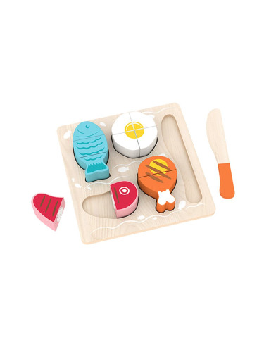 Дървени храни за рязане AcoolToy 3 г.+