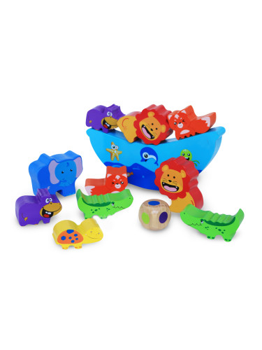 Дървена игра-везна с животни AcoolToy 3 г.+