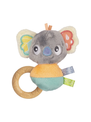 Плюшена дрънкалка с гризалка Коала Playgro, серия Home Fauna Friends, 0м+