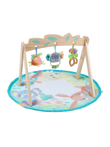 Активна гимнастика с дървена арка Fauna Friends, Playgro, 0м+ 