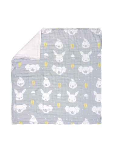 Муселиново одеяло за количка Fauna Friends, Playgro, 70х70 см, 0м+ 