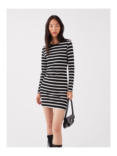 LC Waikiki Crew Neck Striped Long Sleeve Women's Dress