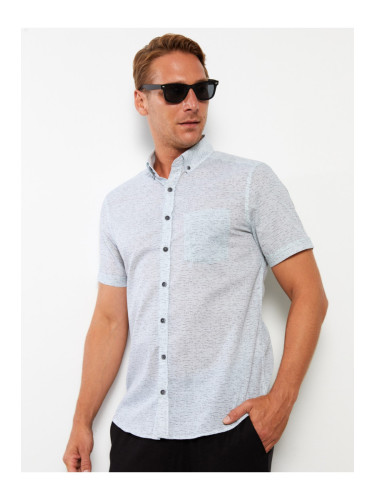 LC Waikiki Slim Fit Short Sleeve Oxford Men's Shirt
