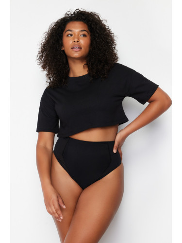 Trendyol Curve Black High Waist Briefs