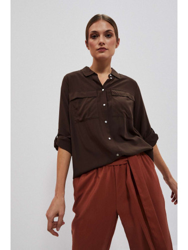 Marisse Women's Shirt L-Ko-4026 D.Oak