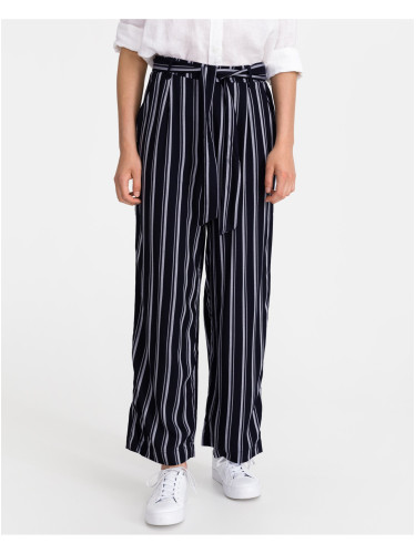 Blue Women Striped Pants Tom Tailor - Women