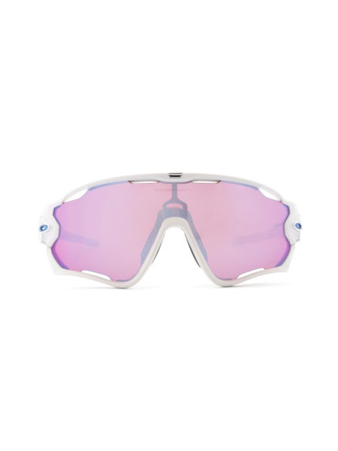 Oakley Jawbreaker OO 9290 21 31 - правоъгълна слънчеви очила, мъжки, бели, огледални