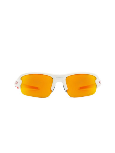 Oakley Flak XXS OJ 9008 09 58 - правоъгълна слънчеви очила, детски, бели, огледални