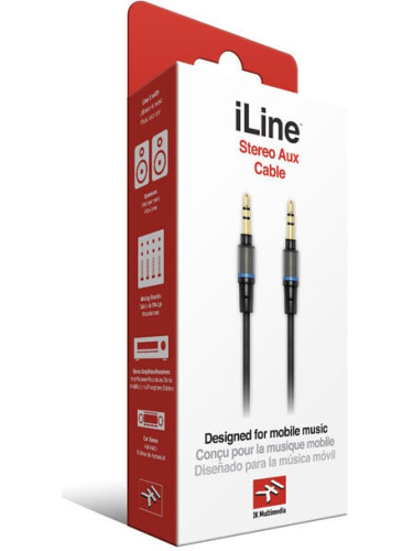 IK Multimedia iLine Stereo Aux 1,5 m Готов аудио кабел