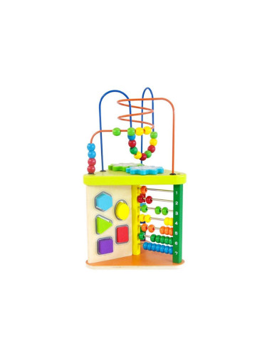 Дървена дидактическа кула със сметало AcoolToy 2 г.+