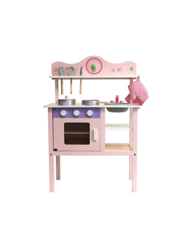 Розова дървена кухня AcoolToy 3 г.+