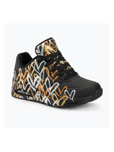 SKECHERS дамски обувки Uno Metallic Love black/metallic