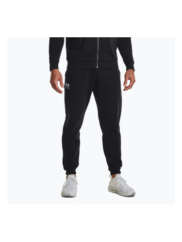 Мъжки панталони за тренировка Under Armour Essential Fleece Joggers black/white