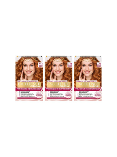 Пакет с отстъпка Боя за коса L'Oréal Paris Excellence Creme Triple Protection