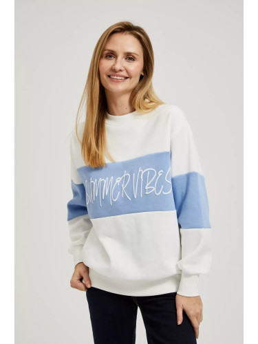 Marisse Women's Sweatshirt L-Bl-4309 Off White