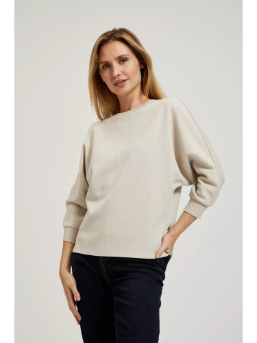 Marisse Women's Sweatshirt L-Bl-4306 L.Beige