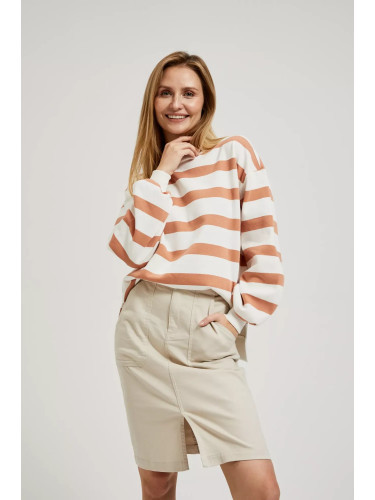 Marisse Women's Sweatshirt L-Bl-4313 L.Brown