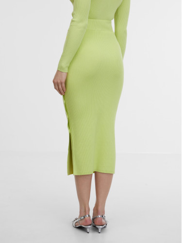 Orsay Light Green Women's Midi Sweater Skirt - Women's