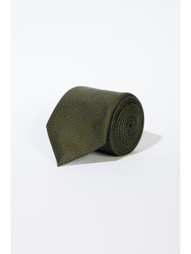 ALTINYILDIZ CLASSICS Men's Black-Green Patterned Tie