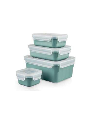 Tefal - К-кт кутии за храна 4 бр. MSEAL COLOR зелен