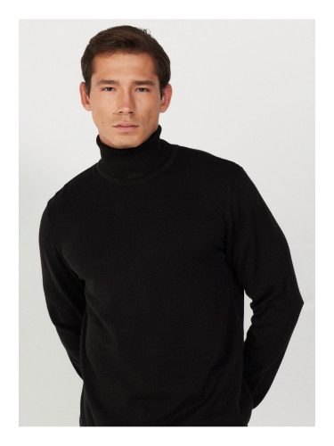 Altinyildiz Classics Full Turtleneck Men's Standard Black Sweater 4A4924100058