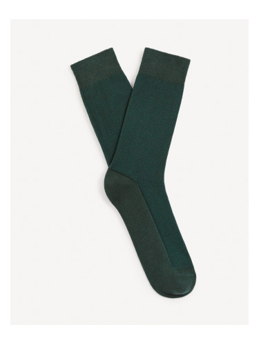 Dark green men's socks Celio Sipique