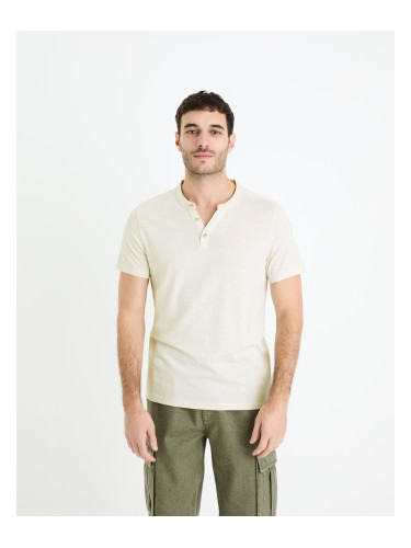 Celio T-shirt henley Cegeti - Men's